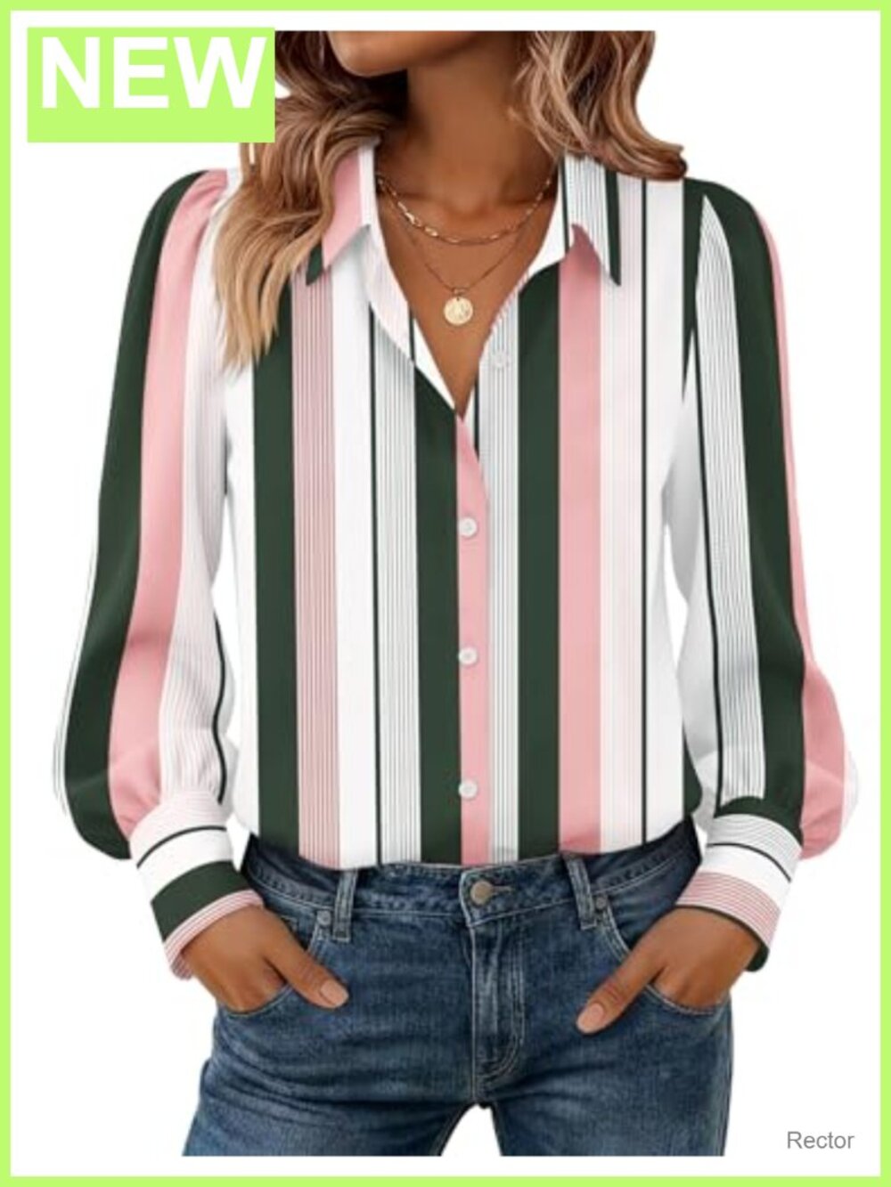 Zeagoo Women Chiffon Button Down Blouse Lantern Sleeve Floral Print Work Top